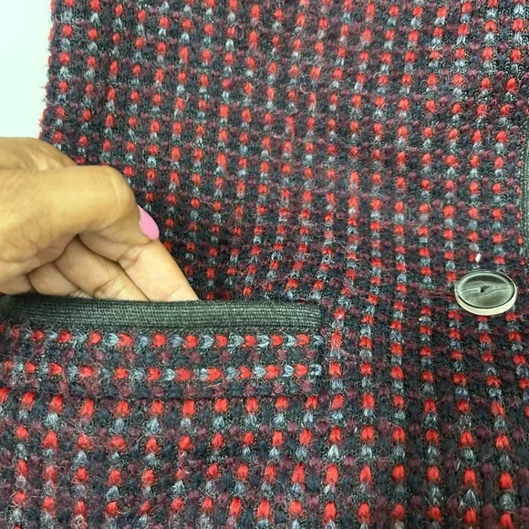 Diane von Furstenberg Wool-blend Tweed Coat (size small) - Picture 12 of 14